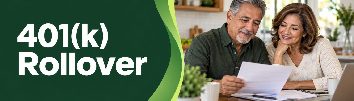 401k-rollover 401(k) Rollover — couple reviewing retirement plans