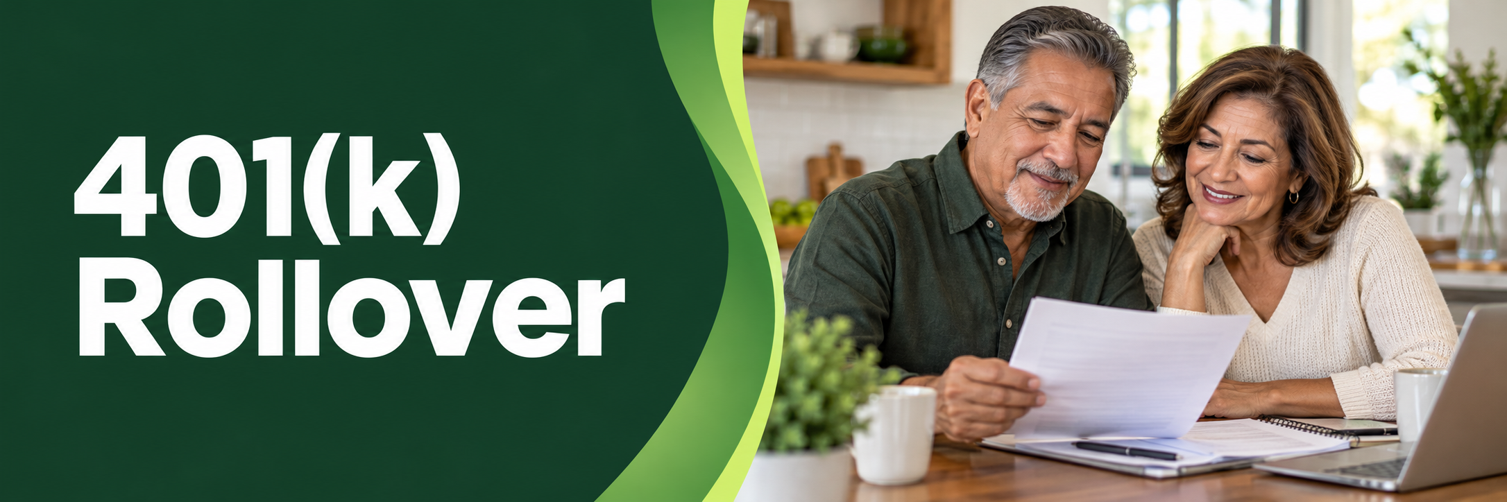 401k-rollover 401(k) Rollover — couple reviewing retirement plans