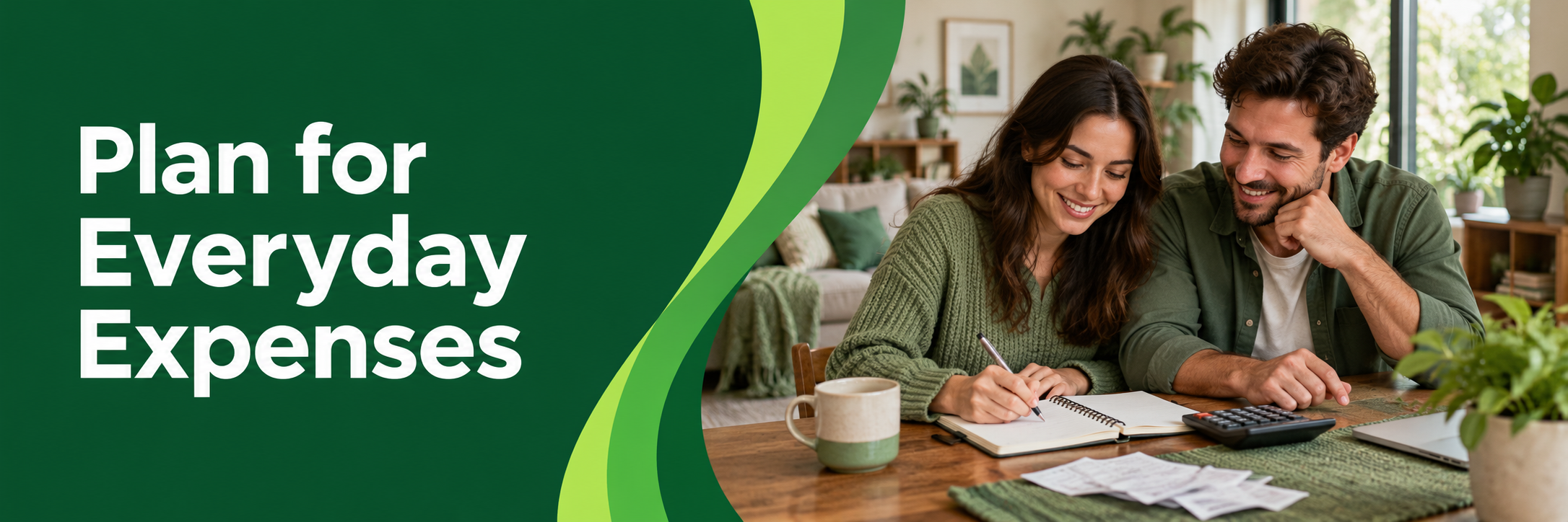 plan-for-everyday-expenses Plan for Everyday Expenses — a couple reviewing their household budget