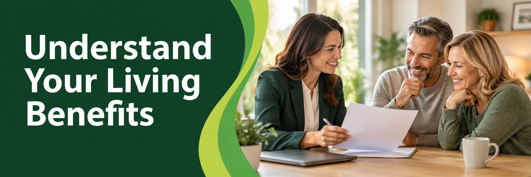 understand-your-living-benefits Understand Your Living Benefits — a couple discussing coverage with a professional